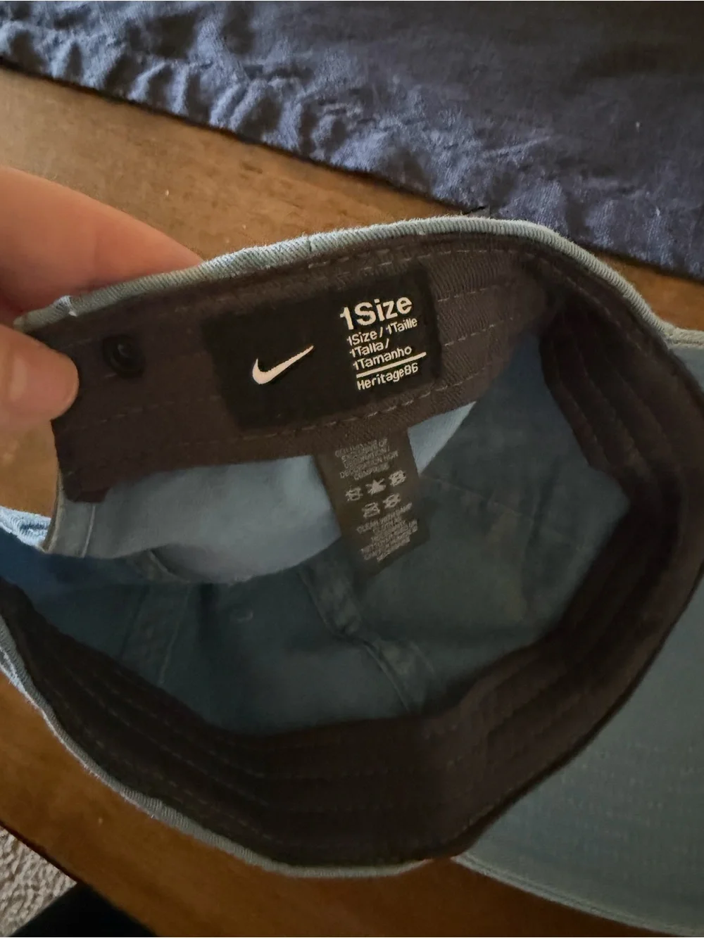 Nike Golf Heritage86 Washed Adjustable Dad Hat Cap OS Dutch Blue
